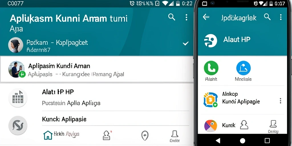 Tampilan antarmuka C0077 yang user-friendly untuk kunci aplikasi.