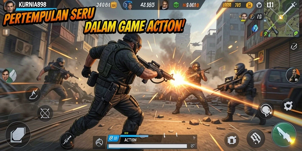 Tampilan antarmuka bermain yang seru dan dinamis di KURNIA898.