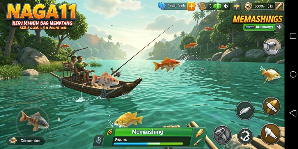 Antarmuka <strong>NAGA11</strong> yang menawan saat memancing.