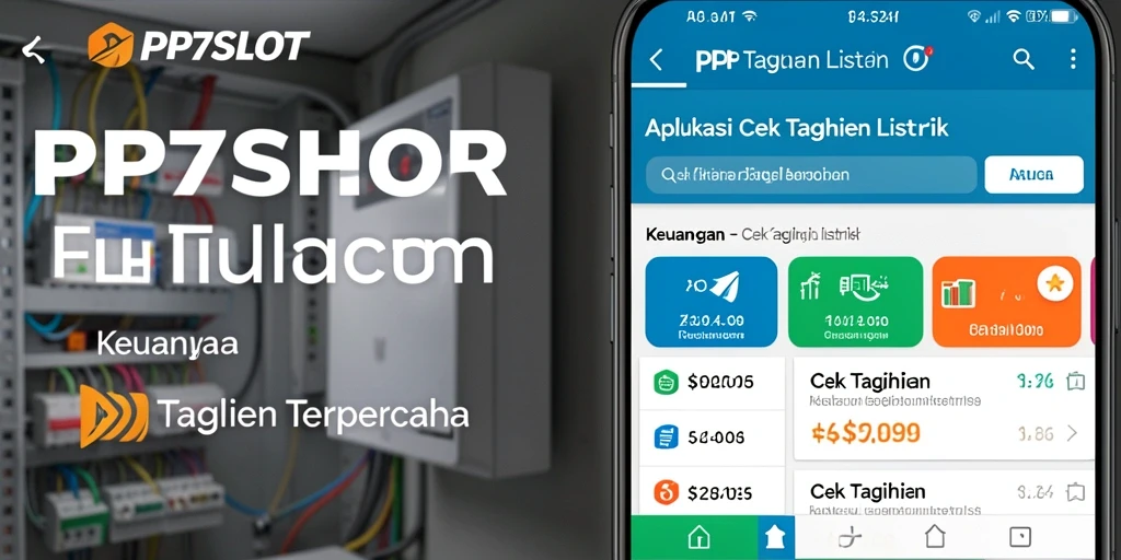 Antarmuka PP7SLOT yang memudahkan cek tagihan listrik.