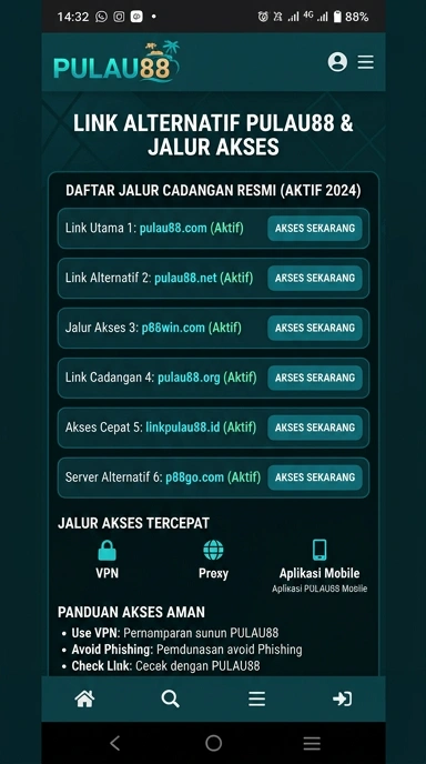 Link Alternatif Pulau88 untuk Pengguna Android